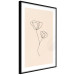 Wall Poster Linear Flower - Delicate Minimalist Composition on a Beige Background 146323 additionalThumb 5