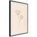Wall Poster Linear Flower - Delicate Minimalist Composition on a Beige Background 146323 additionalThumb 9