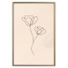 Wall Poster Linear Flower - Delicate Minimalist Composition on a Beige Background 146323 additionalThumb 20