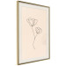 Wall Poster Linear Flower - Delicate Minimalist Composition on a Beige Background 146323 additionalThumb 12