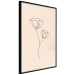 Wall Poster Linear Flower - Delicate Minimalist Composition on a Beige Background 146323 additionalThumb 8
