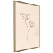 Wall Poster Linear Flower - Delicate Minimalist Composition on a Beige Background 146323 additionalThumb 7