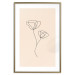 Wall Poster Linear Flower - Delicate Minimalist Composition on a Beige Background 146323 additionalThumb 27