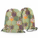 Backpack Covered shrubs - multicoloured pattern with hexagonal composition 147623 additionalThumb 3