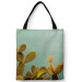 Shopping Bag Cactus sky - a plant composition on a celadon background 148523