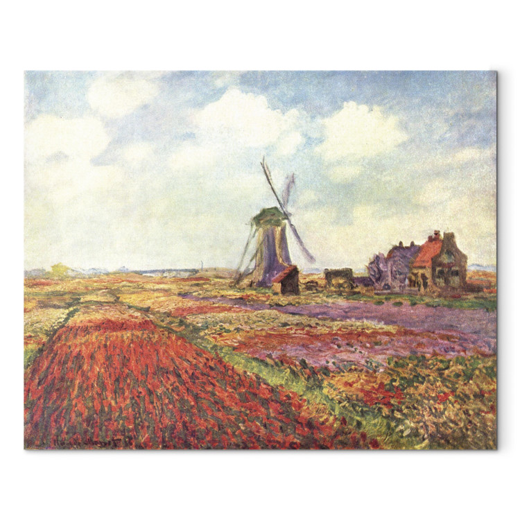 Art Reproduction Tulip Fields With a Mill in Rijnsburg 150423