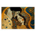 Wall Poster Couple in Embrace - A Mosaic Portrait Inspired by the Style of Gustav Klimt 151123