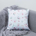 Decorative Microfiber Pillow Pastel Butterflies - Delicate Composition With Insects on a White Background 151323 additionalThumb 2