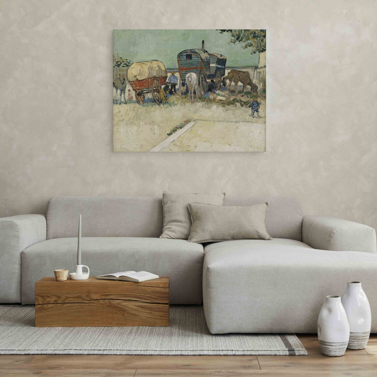 Reproduction Painting Gypsy camp, horsedrawn wagon 157723 additionalImage 5