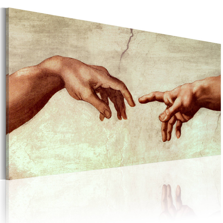 Canvas Print The creation of Adam: fragment of painting 49123 additionalImage 2