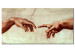 Canvas Print The creation of Adam: fragment of painting 49123