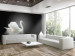 Wall Mural Swan (black and white) 61323