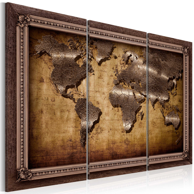 Canvas Print The Map in a Frame 61923 additionalImage 2