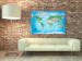 Canvas Print Journey with a Compass (1-part) - Classic Blue World Map 95923 additionalThumb 3