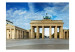 Wall Mural Urban architecture of Berlin - Brandenburg Gate and sky with clouds 97223 additionalThumb 1
