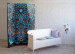 Room Separator Blue Fantasy - colorful mandala in blue oriental motif 97923 additionalThumb 2