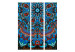 Room Separator Blue Fantasy - colorful mandala in blue oriental motif 97923 additionalThumb 3
