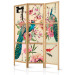 Room Divider Screen Peacock Love - colorful peacocks on beige background in oriental motif 98223 additionalThumb 5