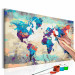 Paint by Number Kit World Map (Blue & Red) 107133 additionalThumb 3