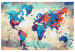 Paint by Number Kit World Map (Blue & Red) 107133 additionalThumb 7