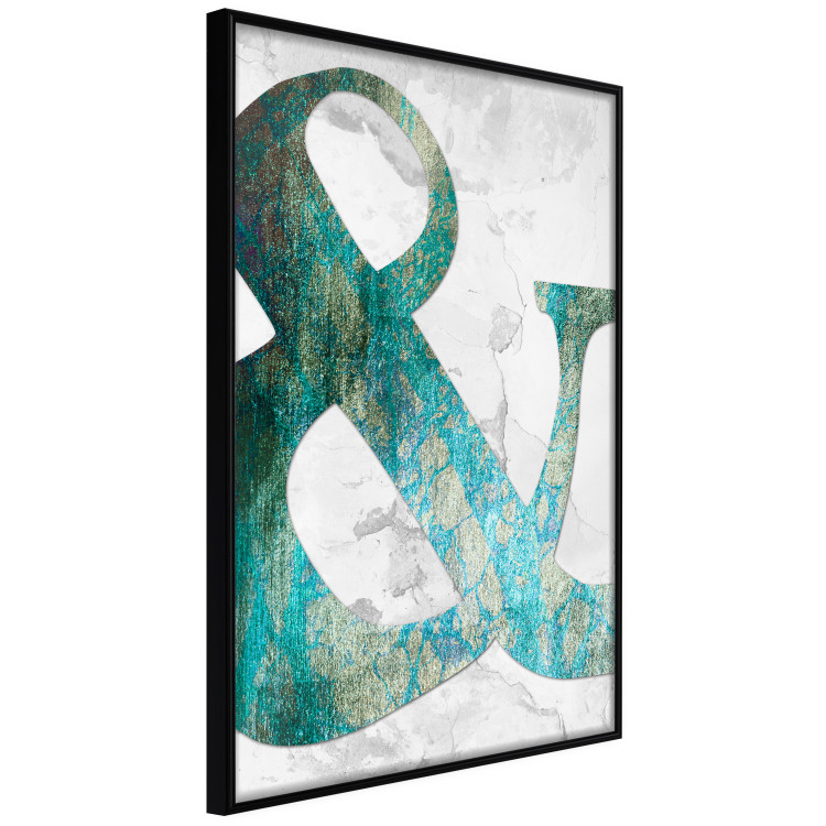 Poster Etka - typography with a varied texture on a light stone background 114333 additionalImage 10