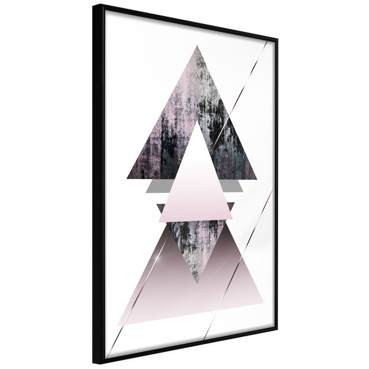 Poster Pyramid - geometric abstraction with triangles on a solid background 114433 additionalImage 10