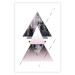 Poster Pyramid - geometric abstraction with triangles on a solid background 114433 additionalThumb 25