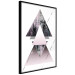 Poster Pyramid - geometric abstraction with triangles on a solid background 114433 additionalThumb 10