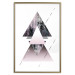 Poster Pyramid - geometric abstraction with triangles on a solid background 114433 additionalThumb 16
