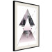Poster Pyramid - geometric abstraction with triangles on a solid background 114433 additionalThumb 4