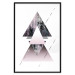 Poster Pyramid - geometric abstraction with triangles on a solid background 114433 additionalThumb 15