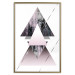 Poster Pyramid - geometric abstraction with triangles on a solid background 114433 additionalThumb 20