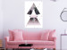 Poster Pyramid - geometric abstraction with triangles on a solid background 114433 additionalThumb 17