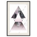 Poster Pyramid - geometric abstraction with triangles on a solid background 114433 additionalThumb 18