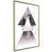 Poster Pyramid - geometric abstraction with triangles on a solid background 114433 additionalThumb 14
