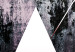 Poster Pyramid - geometric abstraction with triangles on a solid background 114433 additionalThumb 2