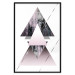 Poster Pyramid - geometric abstraction with triangles on a solid background 114433 additionalThumb 18