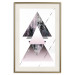 Poster Pyramid - geometric abstraction with triangles on a solid background 114433 additionalThumb 19