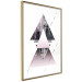 Poster Pyramid - geometric abstraction with triangles on a solid background 114433 additionalThumb 9