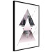 Poster Pyramid - geometric abstraction with triangles on a solid background 114433 additionalThumb 11
