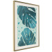 Poster Moistened Leaves - green composition with tropical perforated leaves 116933 additionalThumb 2