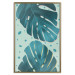Poster Moistened Leaves - green composition with tropical perforated leaves 116933 additionalThumb 20