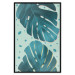 Poster Moistened Leaves - green composition with tropical perforated leaves 116933 additionalThumb 24