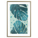 Poster Moistened Leaves - green composition with tropical perforated leaves 116933 additionalThumb 16