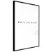 Wall Poster What's your story? - black and white minimalist composition with text 117033 additionalThumb 10