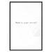 Wall Poster What's your story? - black and white minimalist composition with text 117033 additionalThumb 15