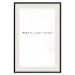 Wall Poster What's your story? - black and white minimalist composition with text 117033 additionalThumb 18