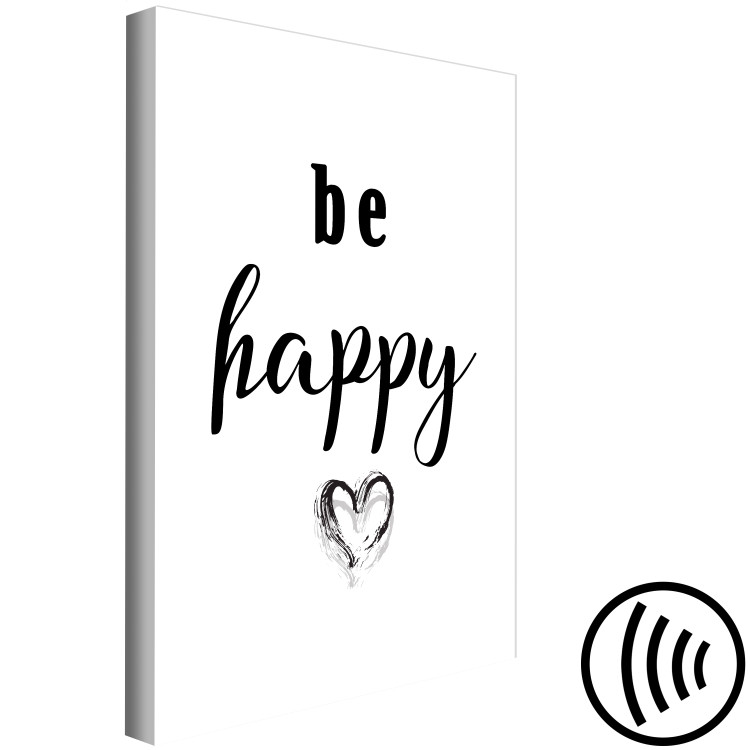 Canvas Art Print Be Happy (1 Part) Vertical 117933 additionalImage 6