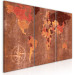 Canvas Vintage World Map (3 Parts) Brown 118933 additionalThumb 2