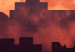 Poster City Heat - composition in warm colors with architecture against a sky 119033 additionalThumb 8